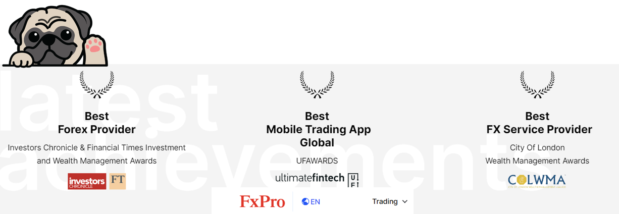 FXPro รางวัล FXPro รางวัล